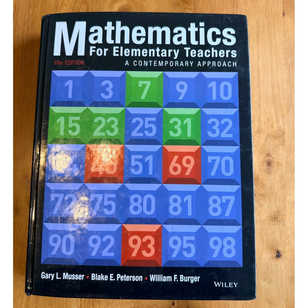 Mathematics for Elementary Teachers 10th Edition Musser‎ Peterson Burger Wiley
